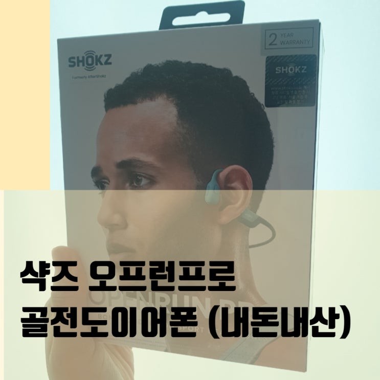  남편을 위한 선물, 샥즈 오프런프로 골전도이어폰 사용후기(내돈내산)