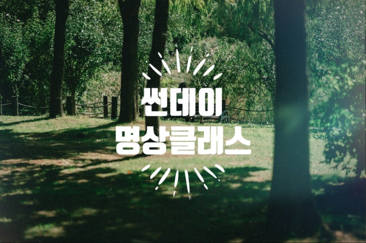  (후기)국립박물관문화재단 X 썬데이나마스떼 < 썬데이 명상 클래스 > 사유의 방