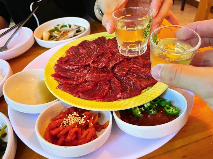  [논현맛집 뭉티기 꼬리찜] 다님길 에서 소맥 흡입