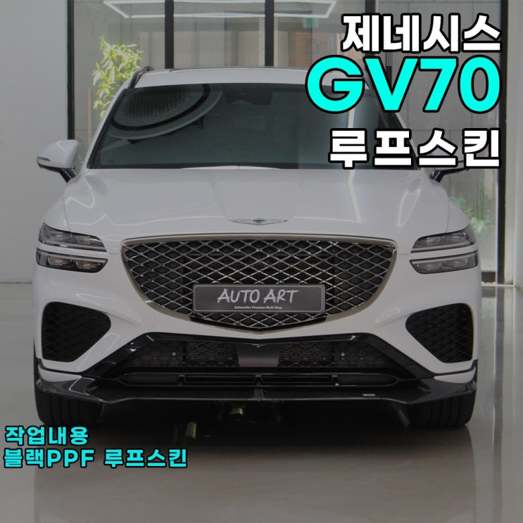  제네시스 GV70 루프스킨 블랙 PPF 하남 PPF 전문점 오토아트