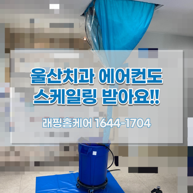  울산천정형에어컨청소 에어컨도 스케일링 받아요