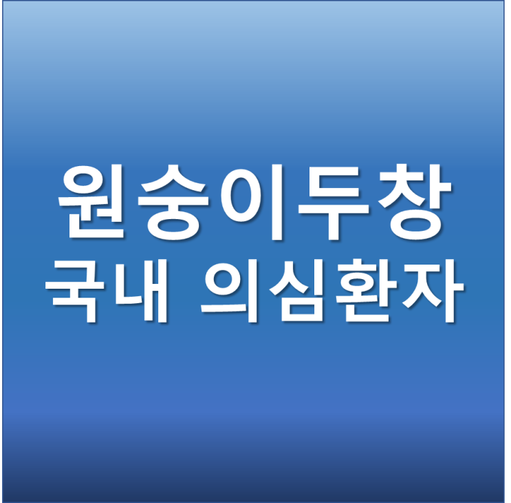  원숭이두창 원인 증상 국내의심환자 2명 내국인 외국인 1차 양성