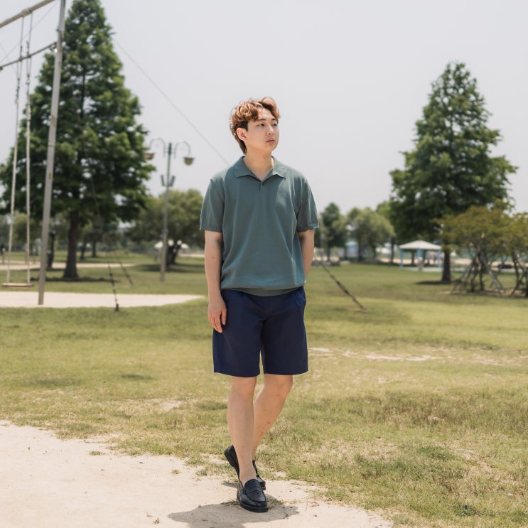  아이비리그 패션 남자 코디, 반바지부터 제대로 아놀 하프팬츠