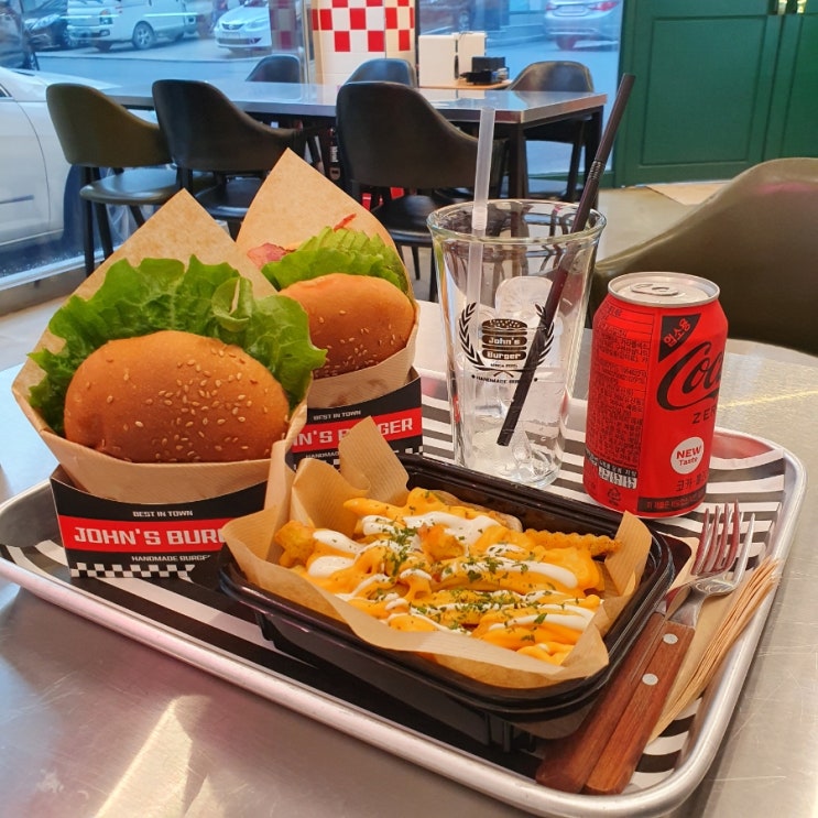 대구강정보맛집 아포카도버거와 베이컨치즈버거가 맛있는 '존스버거 강정보점'