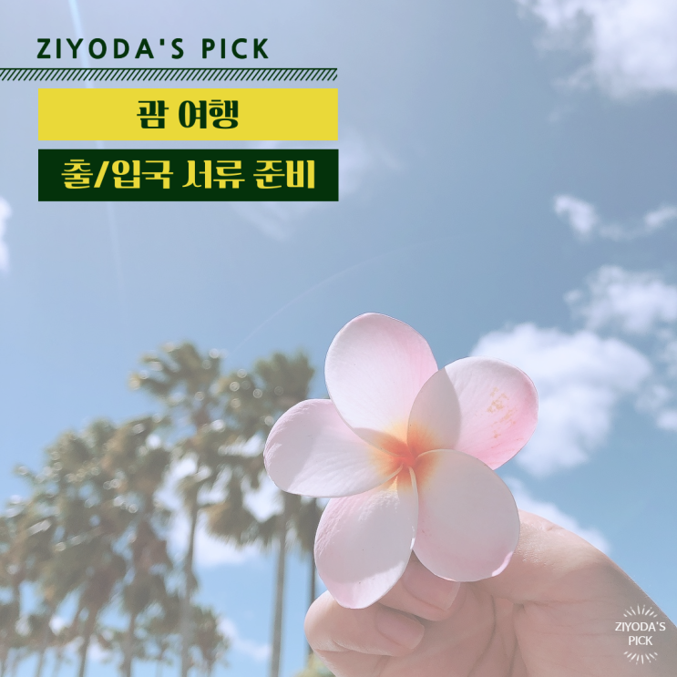  *괌 여행* 괌 출국, 입국 서류준비_6.13이후 기준