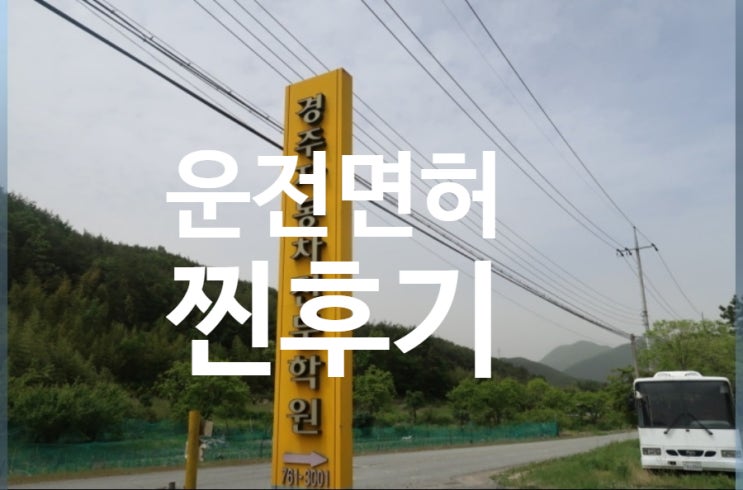 [포항/경주 운전면허]뒤늦게 딴 운전면허 합격 찐후기