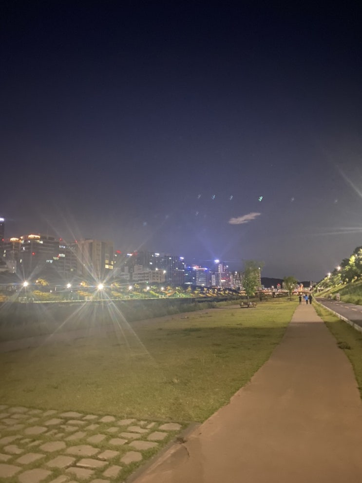  [안양천산책]저녁먹고 안양천 걸었어요.