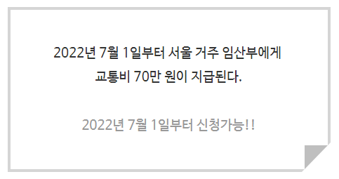 [서울시 뉴스]임산부 교통비 70만원 지원…버스·택시는 물론 유류비까지