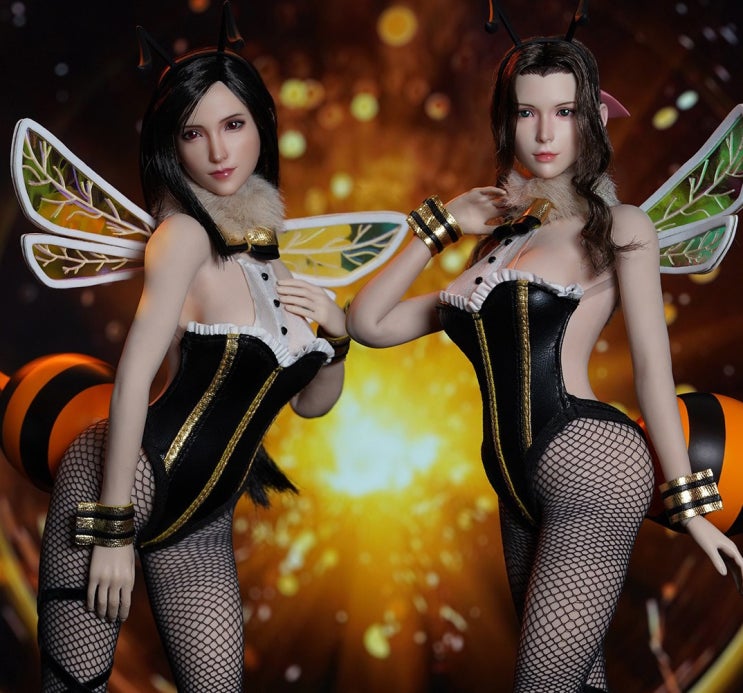 [출시 소식] 『SUPER DUCK』 1/6 Fantasy Fighting Goddess Sexy Bee Dress 파이널판타지7 - 티파 록하트,에어리스 게인즈버러 커스텀 세트