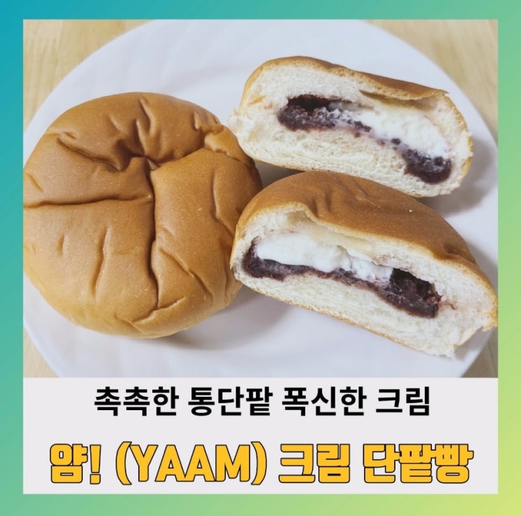 [내돈내산] 얌 YAAM 크림 단팥빵 솔직후기