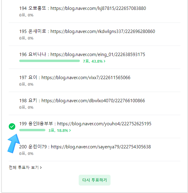 ️2022올해의 블로거대상 카페분야 300위 선정️