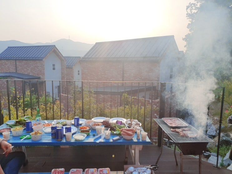  용인 1박 2일 회사 야유회_야유회의 꽃 바베큐파티