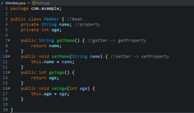  [JSP] JavaBean