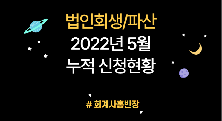 [법인회생] 2022년 5월 누적 전국 부산경남울산 법인회생/파산 신청현황 (5월 들어 부산울산경남 회생신청 대폭 증가)  #부산회계사홍반장