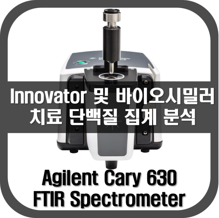 [적외선분광기] Cary 630 FTIR을 사용한 Innovator 및 바이오시밀러 치료 단백질 집계 분석