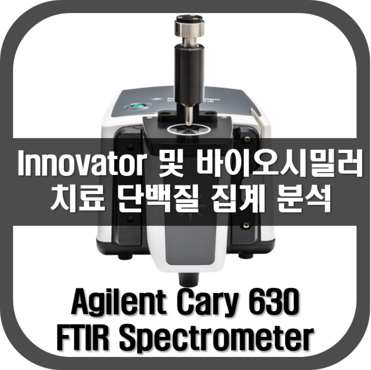  [적외선분광기] Cary 630 FTIR을 사용한 Innovator 및 바이오시밀러 치료 단백질 집계 분석