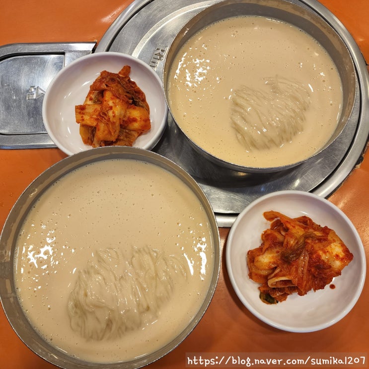 시청 콩국수 맛집 진주회관, 고소한 국물에 퐁당~