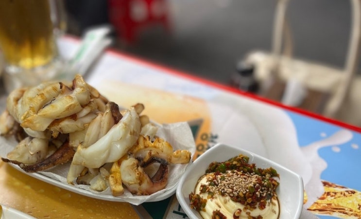  [신당중앙시장맛집] 옥경이네건생선 :: 갑오징어 및 민어찜 시식(웨이팅 후기)