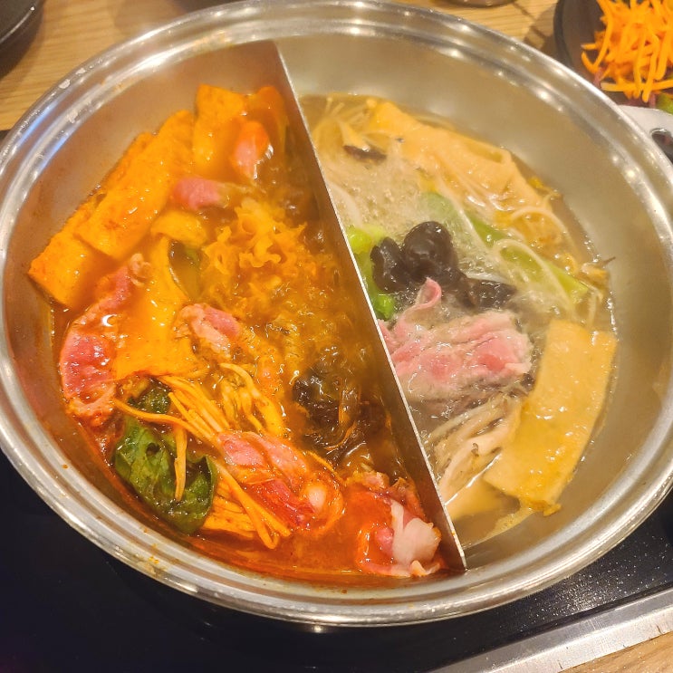 인천샤브샤브맛집 가인채 야채 무한리필과 샐러드바로 푸짐하게!