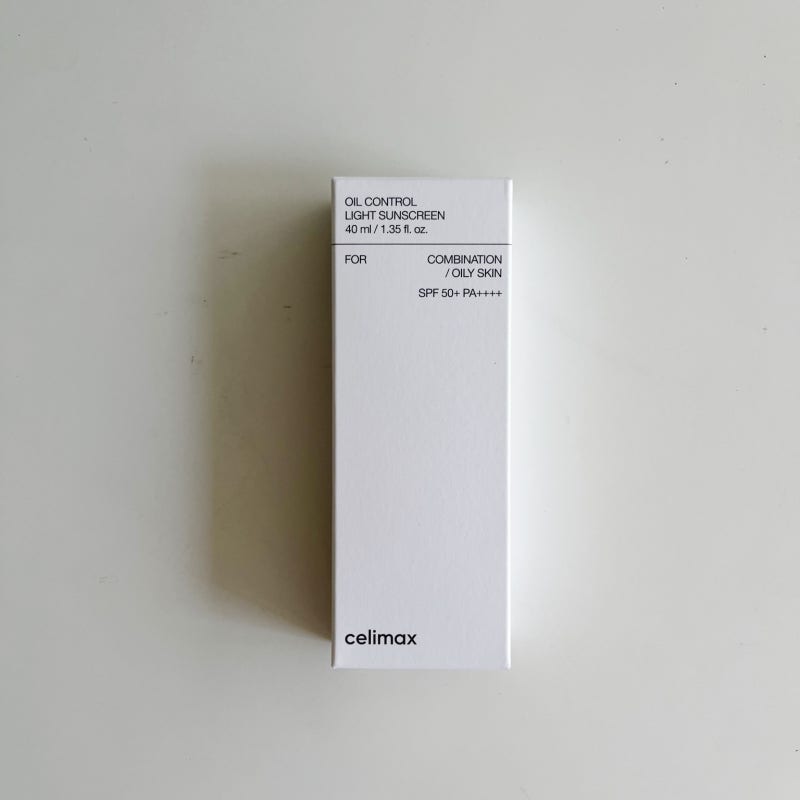 셀리맥스 오일컨트롤선크림, celimax