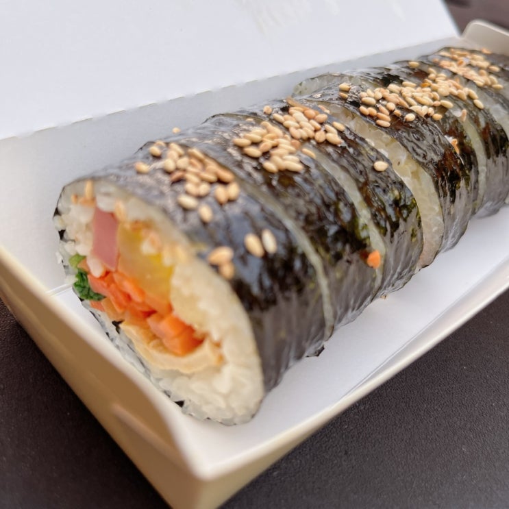  관평동 롯데마트 식당가 경성칼국수 얼큰칼국수 김밥 테이크아웃