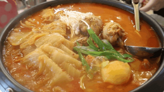 동인천 찜닭 묵은지닭볶음탕 맛집 백마강닭고을
