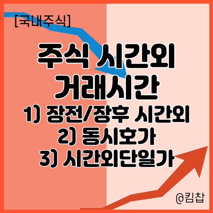  주식 거래시간: 장전시간외, 장후시간외, 동시호가, 시간외 단일가 매매