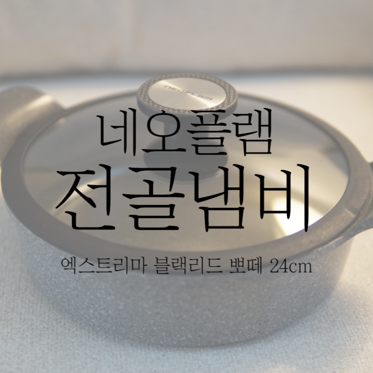  네오플램 엑스트리마 블랙리드 뽀떼 전골냄비 내돈내산 후기