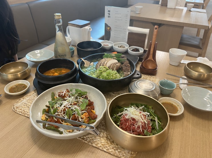 전통주와 페어링해 미경산 한우 암소를 맛볼 수 있는 한암동 여의도점