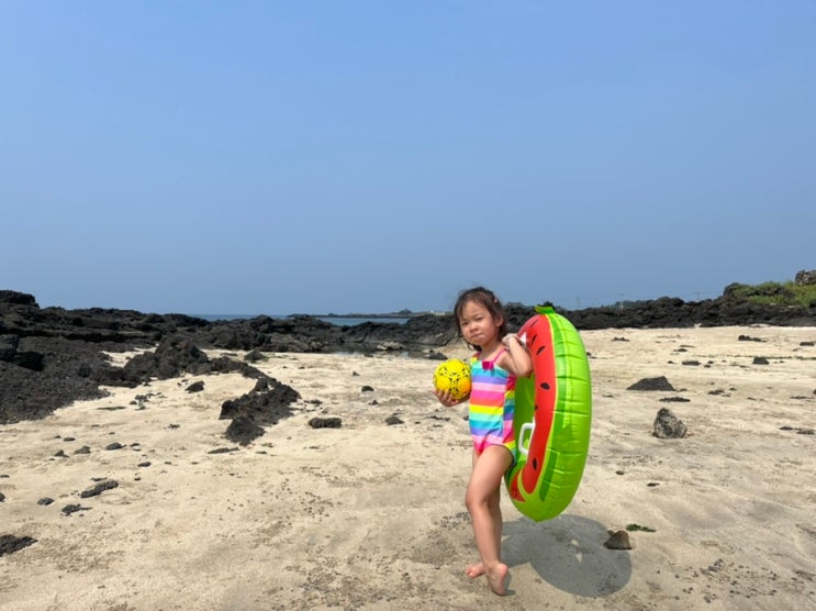  5세,2세 아이와 다녀온 제주 해수욕장 물놀이, 모래놀이 특장점 비교 (표선vs세화vs김녕vs협재vs하고수동)