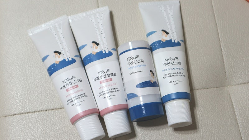 라운드랩 자작나무 수분톤업 선크림
