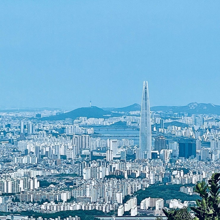  남한산성 서문 전망대 서울 경기도 전체를 내려다 보다