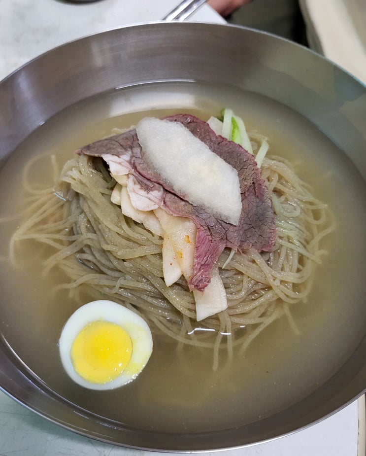 대중적인평양냉면맛보기 마포 을밀대본점 평양냉면 맛있다..