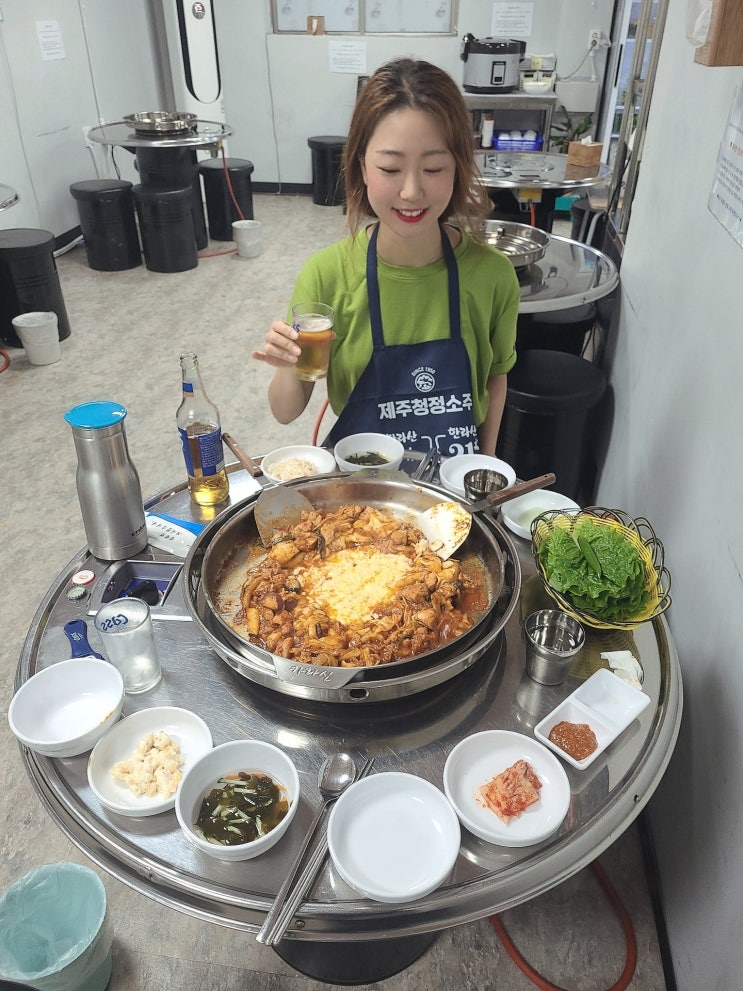 성산한달살기 하면서 간 제주도닭갈비 맛집 해남이네