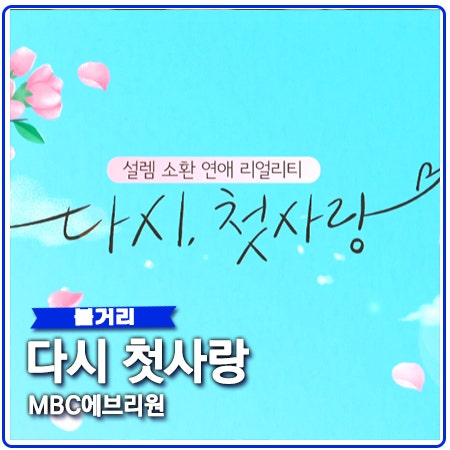 다시 첫사랑 연애 리얼리티 예능 출연진 정보 다시 첫사랑 연애 리얼리티 예능 출연진 정보