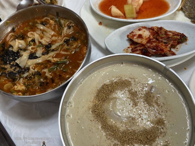  강릉 안목바다식당 콩국수 장칼국수 맛집
