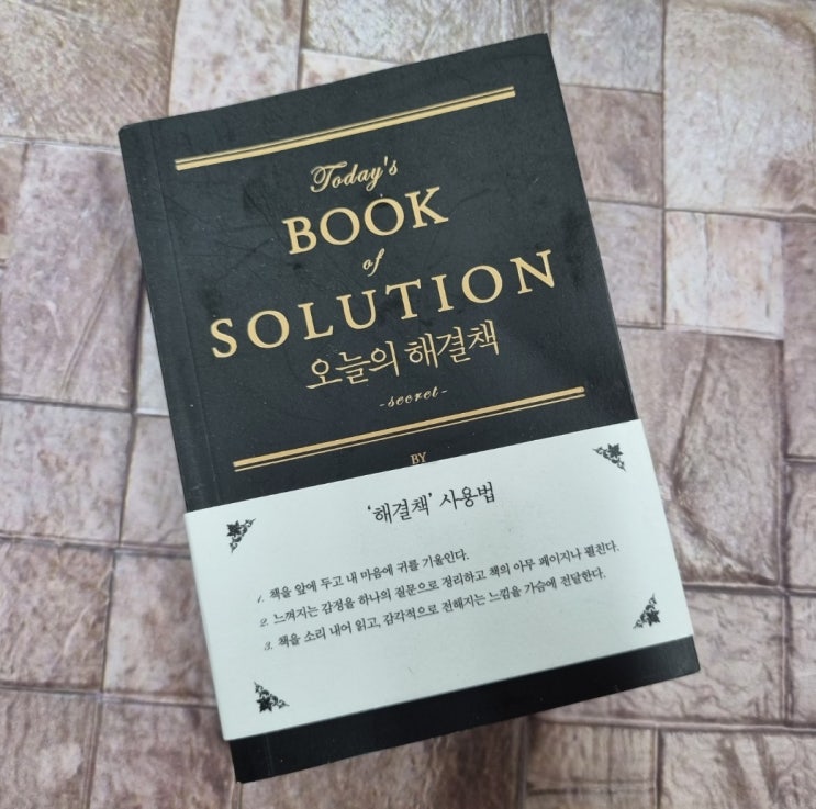  오늘의 해결책 북 솔루션 Today's Book of SOLUTION 인생격언책 명언책 추천