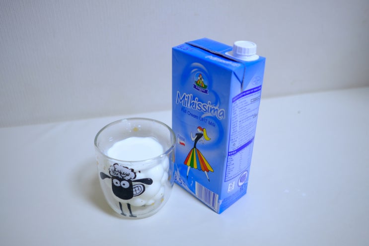 수입 멸균 우유 밀키스마 1L 12개 구입기.
