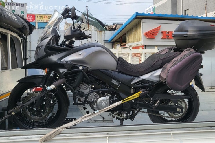  바이크 탁송 중고거래 스즈키 V-STORM 650 수원에서 강릉까지 안전하게