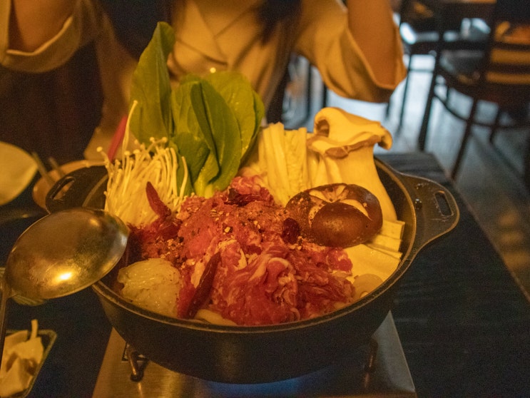 샤로수길 이자카야 하이볼과 스끼야끼 맛집 혼네