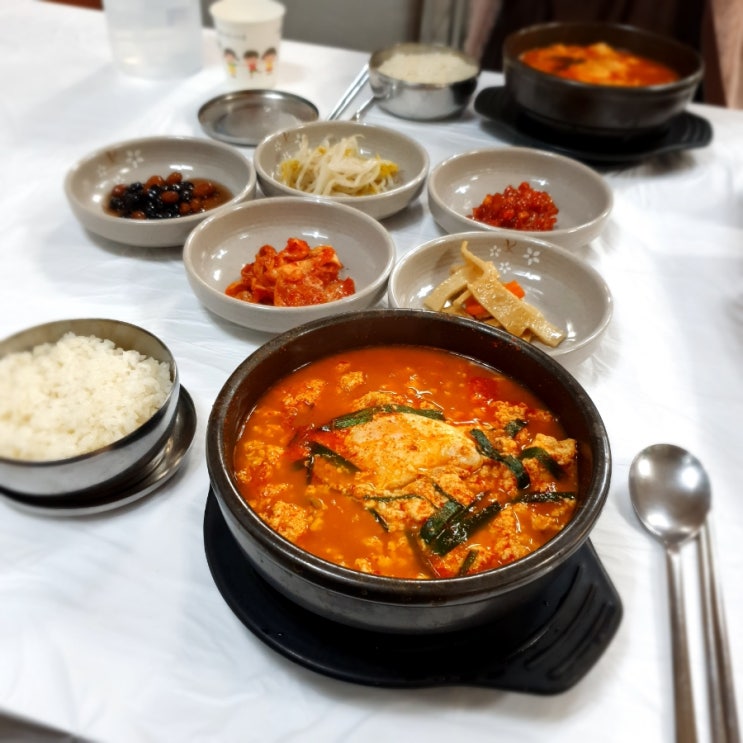  덕이식당 전복 짬뽕순두부 강릉정동진맛집(아침식사가능)