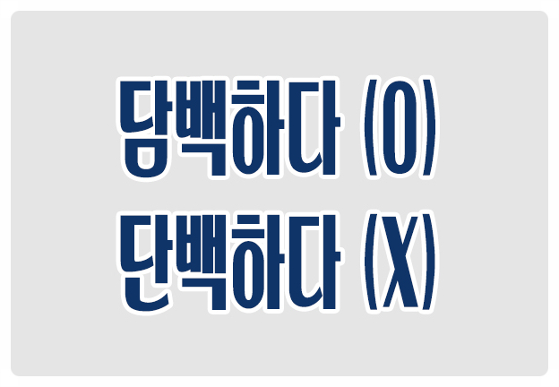 헷갈리는 맞춤법 담백하다 O 단백하다 X 싱거울 담 淡