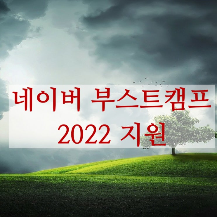  네이버 부스트캠프 2022년 상반기 지원