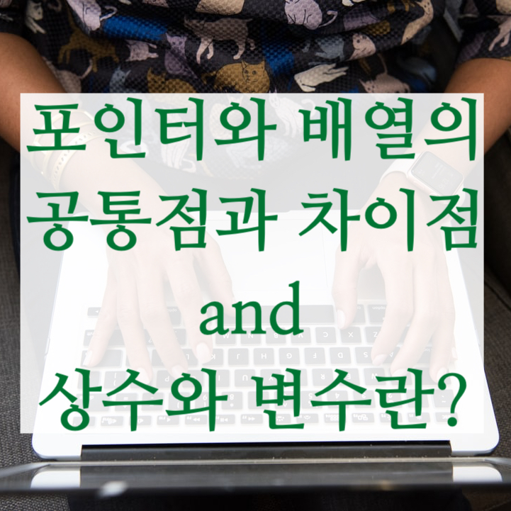  #15 C언어 변수형태??상수형태?? 배열과 포인터의 차이점과 공통점