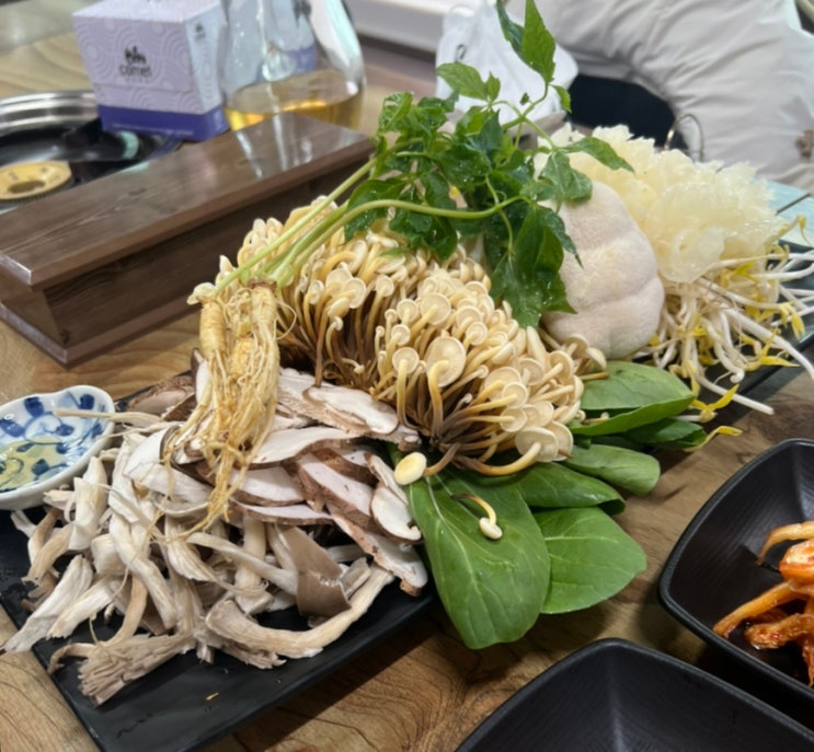  아산 도고 맛집) 버섯전골이 맛있는 _ 황금버섯