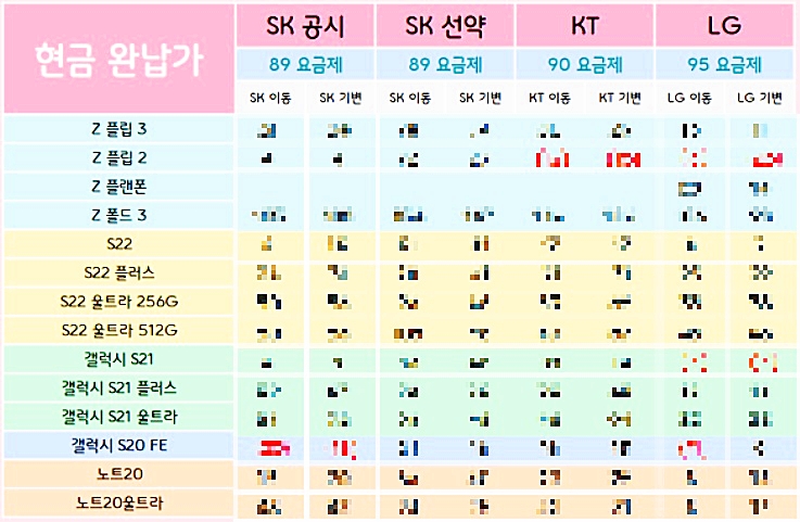 별내별가람역 휴대폰시세표 최신폰 찾았어요