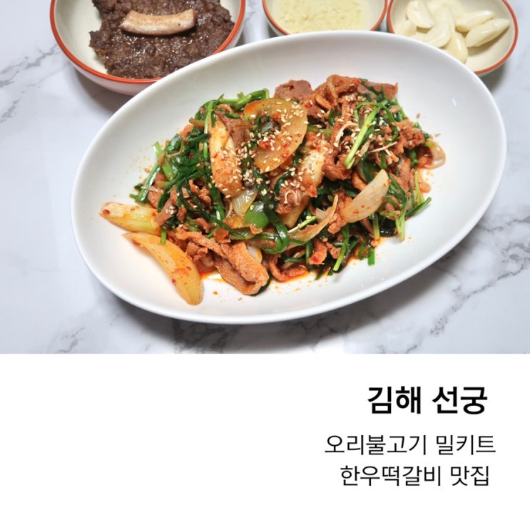  김해 선궁 오리불고기 한우떡갈비 밀키트맛집 추천 김해 가야CC 맛집