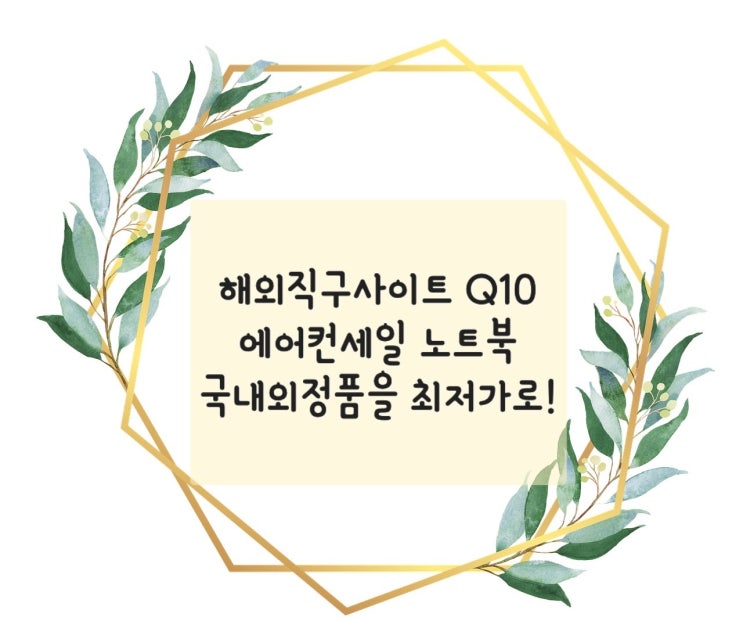  해외직구사이트 Q10 에어컨세일  LG노트북 특가 국내외정품 최저가로