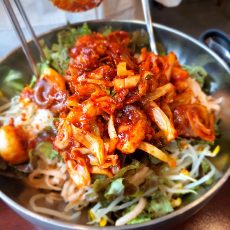  칠곡3지구맛집 속초옥(불향쭈꾸미, 코다리냉면, 육회냉면 , 왕새우튀김)
