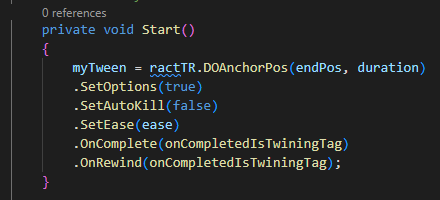  DoTween  - OnComplete, OnRewind